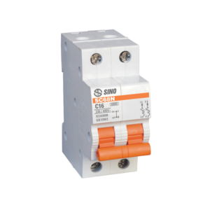 MCB 2P-1E C Curve 6.0kA - 6A SINO SC68N