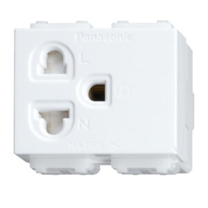 Ổ cắm đơn có màn che và dây nối đất Panasonic