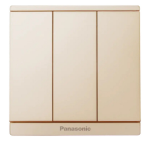 có chỉ báo dạ quang Bộ 3 công tắc C, 2 chiều Panasonic Moderva