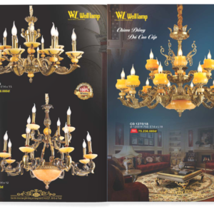 Đèn trang trí WELLLAMP - Chim đồng đá cao cấp