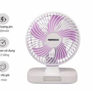 Quạt sạc điện Nanoco NRF6219W