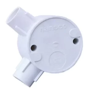 Hộp nối tròn 2 ngã vuông cho ống phi 16 NPA69161 PVC Nanoco