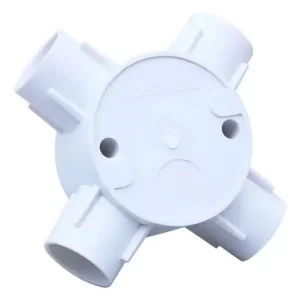 Hộp nối tròn 4 ngã cho ống phi 16 NPA68161 PVC Nanoco