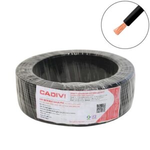 Dây điện đơn mềm Cadivi VCm/LF-0.5 mm2 (Đen) – 300/500V