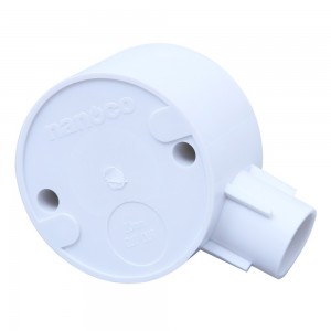Hộp nối tròn 1 ngã cho ống phi 16 NPA65161 PVC Nanoco